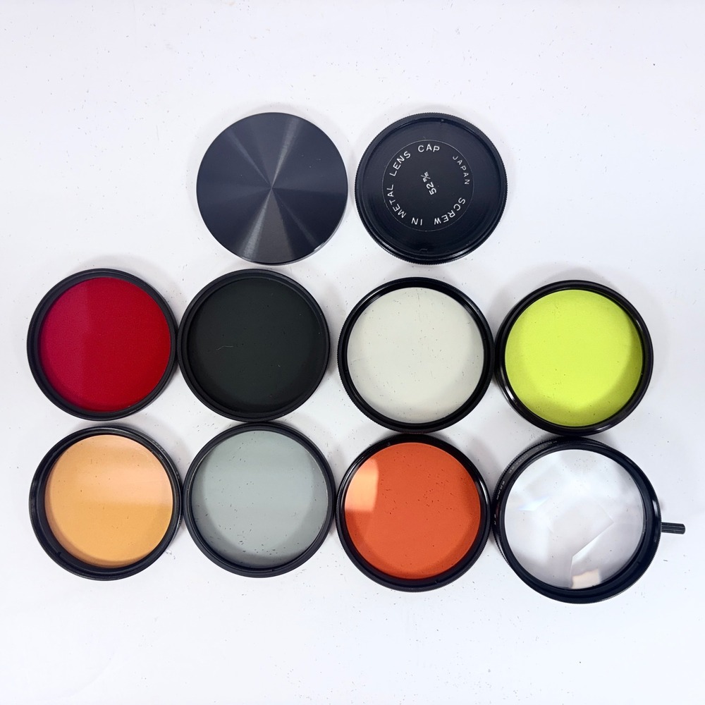 Hoya Kalt Prinz 52mm Lens Filter Lot 8pc ND Red Yellow Orange Mirage Color Burst